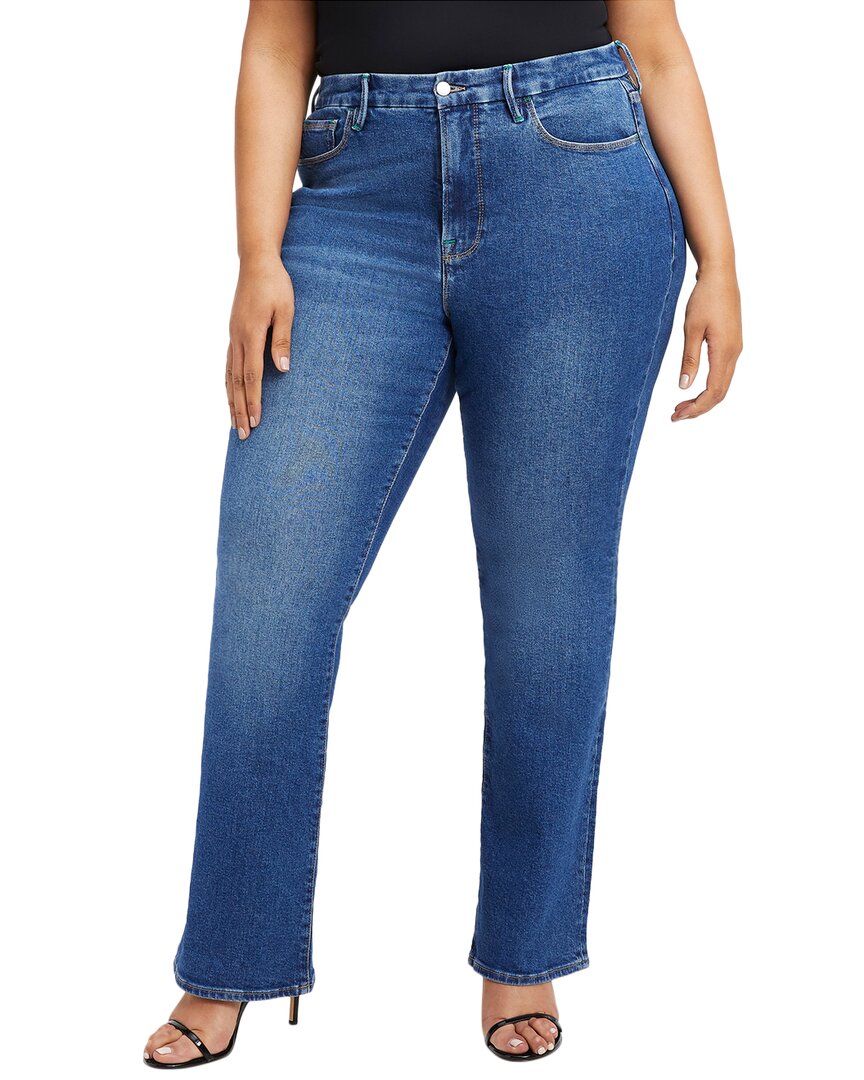 GOOD AMERICAN GOOD AMERICAN GOOD CLASSIC BOOT BLUE BOOTCUT JEAN