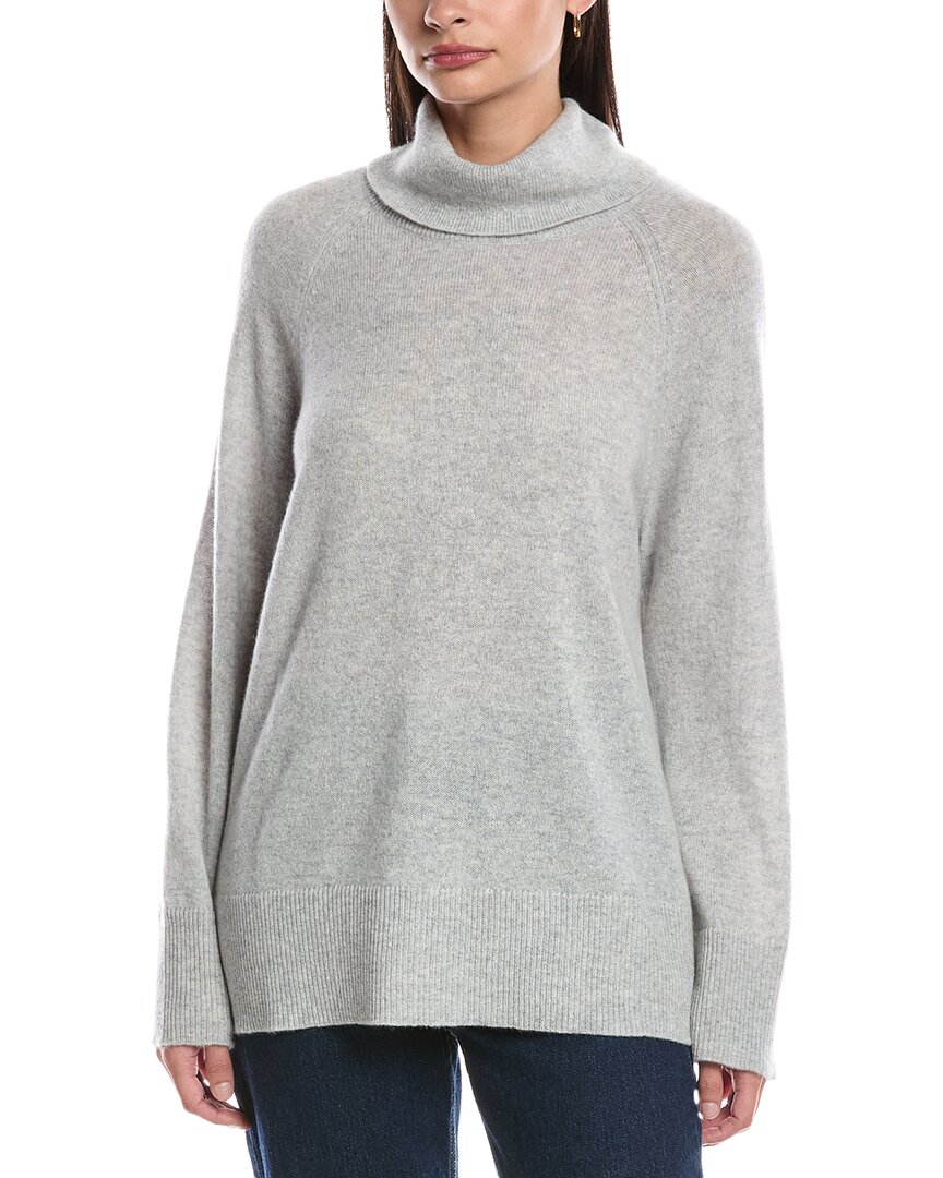 Alashan Cashmere Live In Turtleneck Cashmere Sweater In Gray