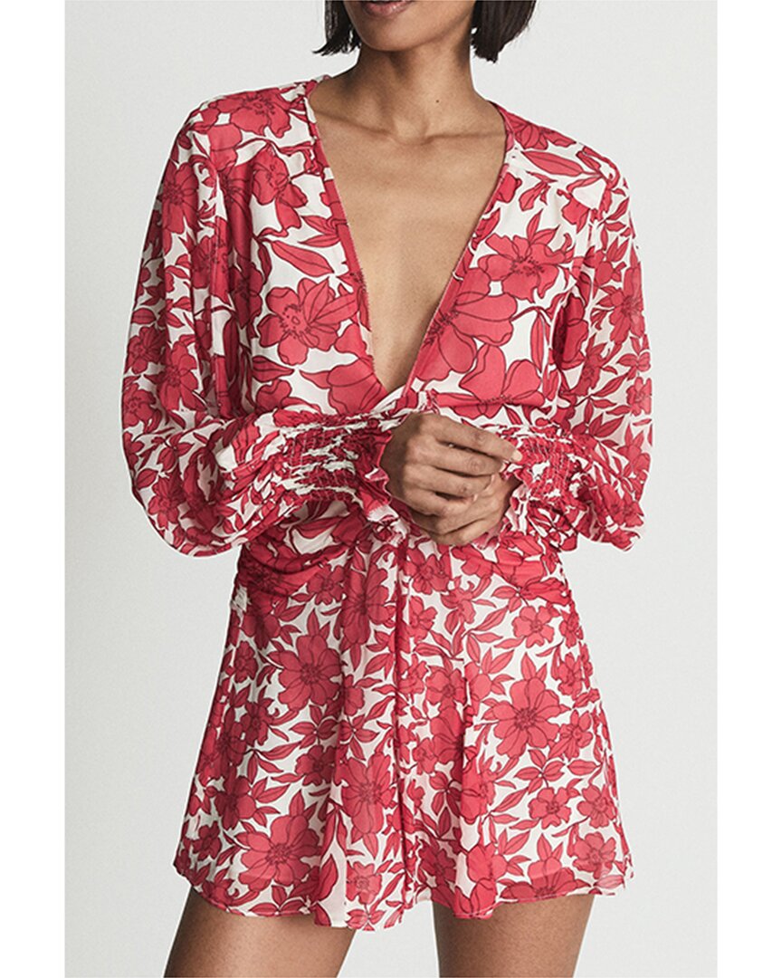 Reiss Summer Playsuit In Red