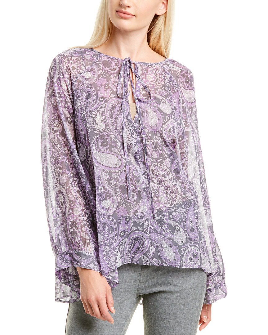 Image of Nili Lotan Acadia Silk Blouse