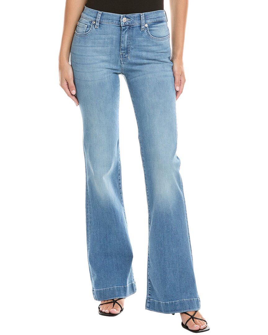 7 For All Mankind Dojo Ideal Slim Evolution Flare Leg Trouser Jean In Blue