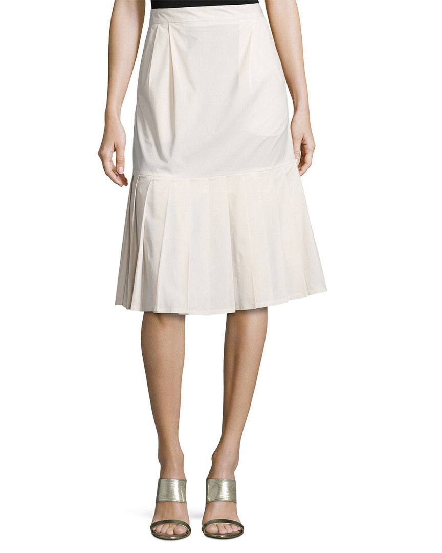 Image of Paul Smith Pleat Hem A-Line Skirt
