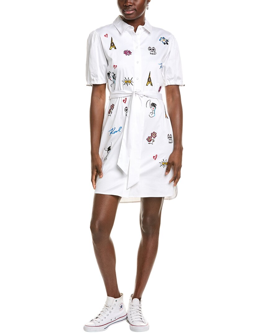 Karl Lagerfeld Poplin Shirtdress