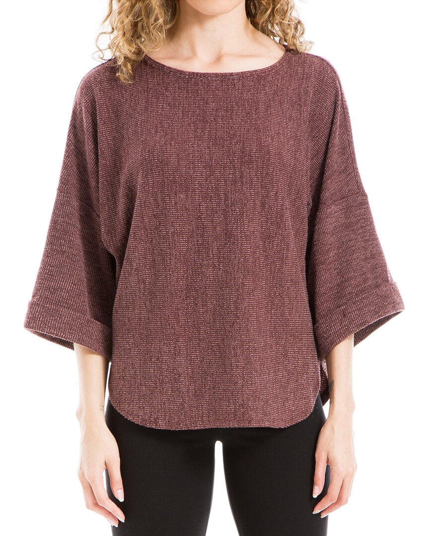 Max Studio Three-quarter Sleeve Rib Top