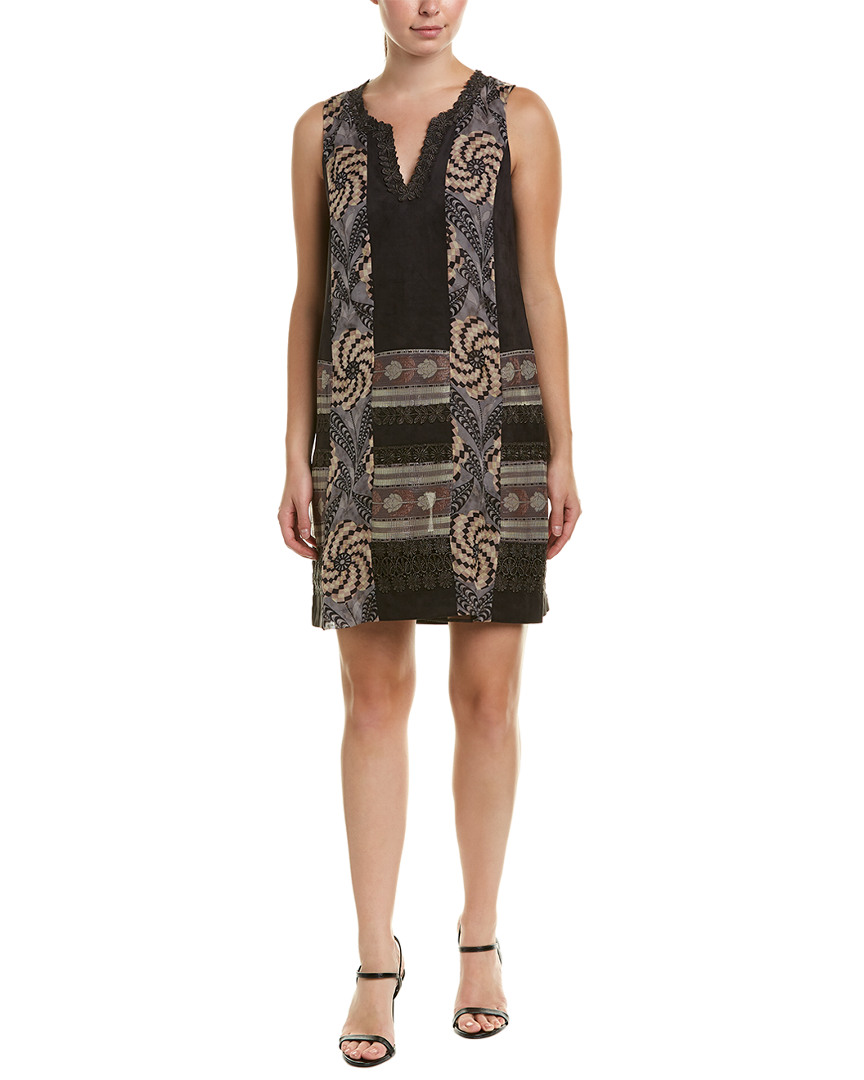 Image of Anna Sui Shades Of Psychedelia Silk-Blend Shift Dress