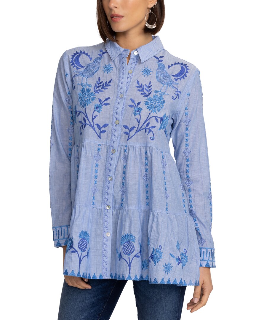 Johnny Was Tiered Shirt Tunic