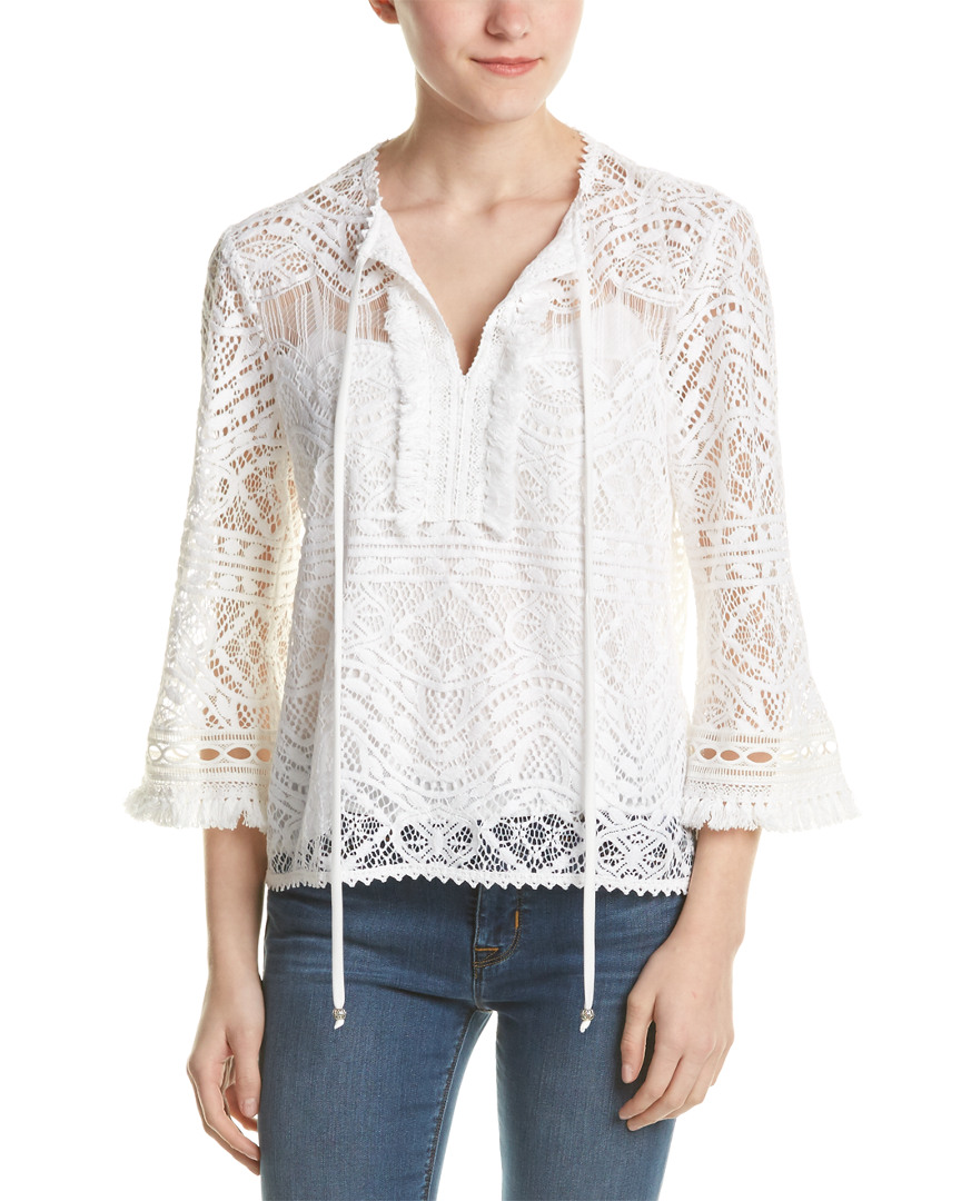 Image of Nanette Lepore Delicate Lace Top