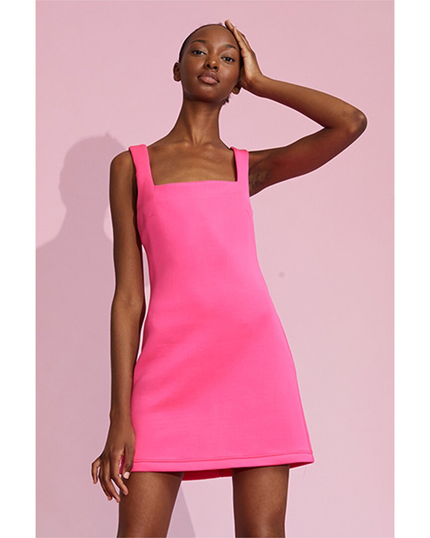 Cynthia Rowley Bonded Dress In Pink