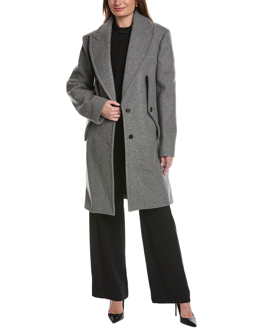 Shop Michael Kors Collection Reefer Wool Coat