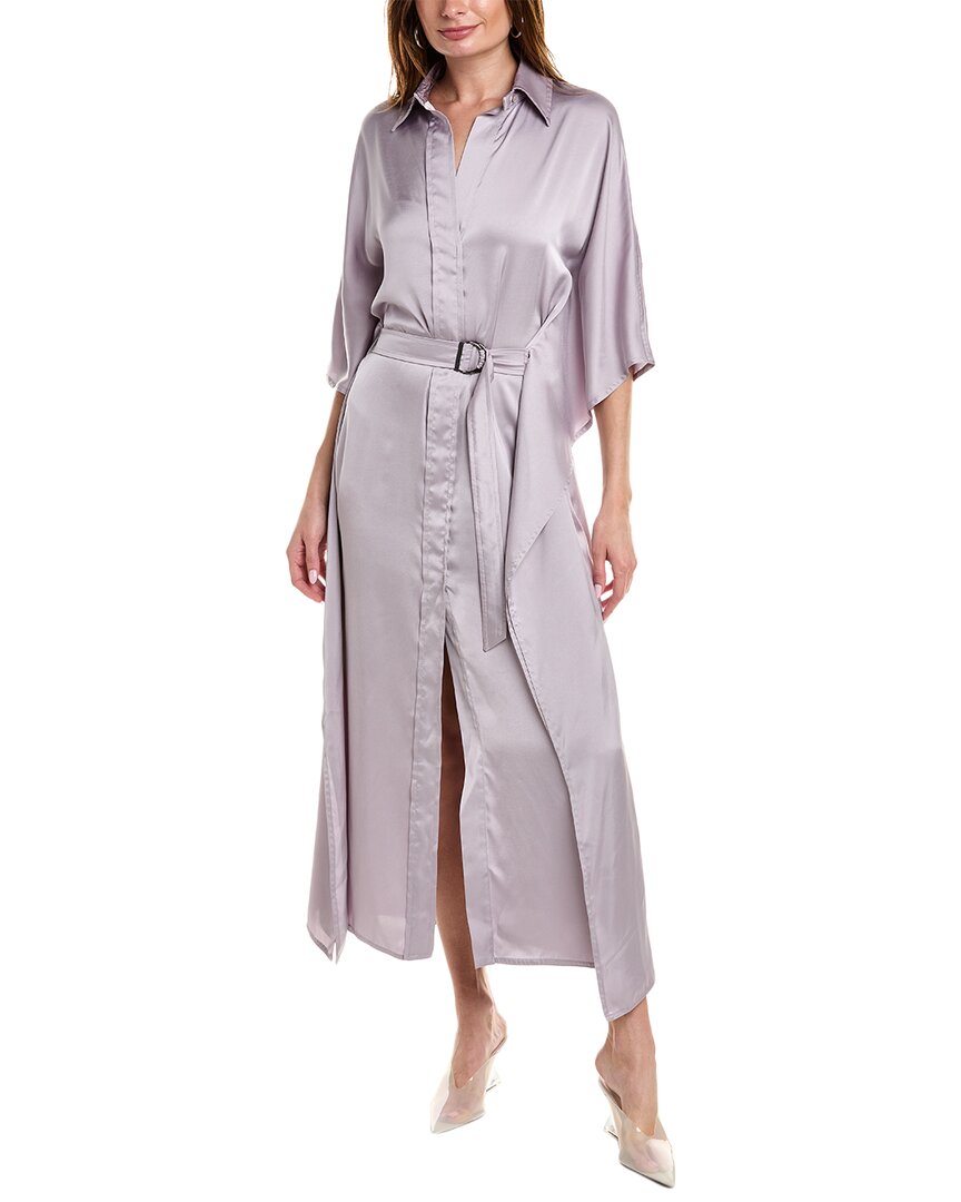 Brunello Cucinelli Woman Maxi Dress Lilac Size M Polyester
