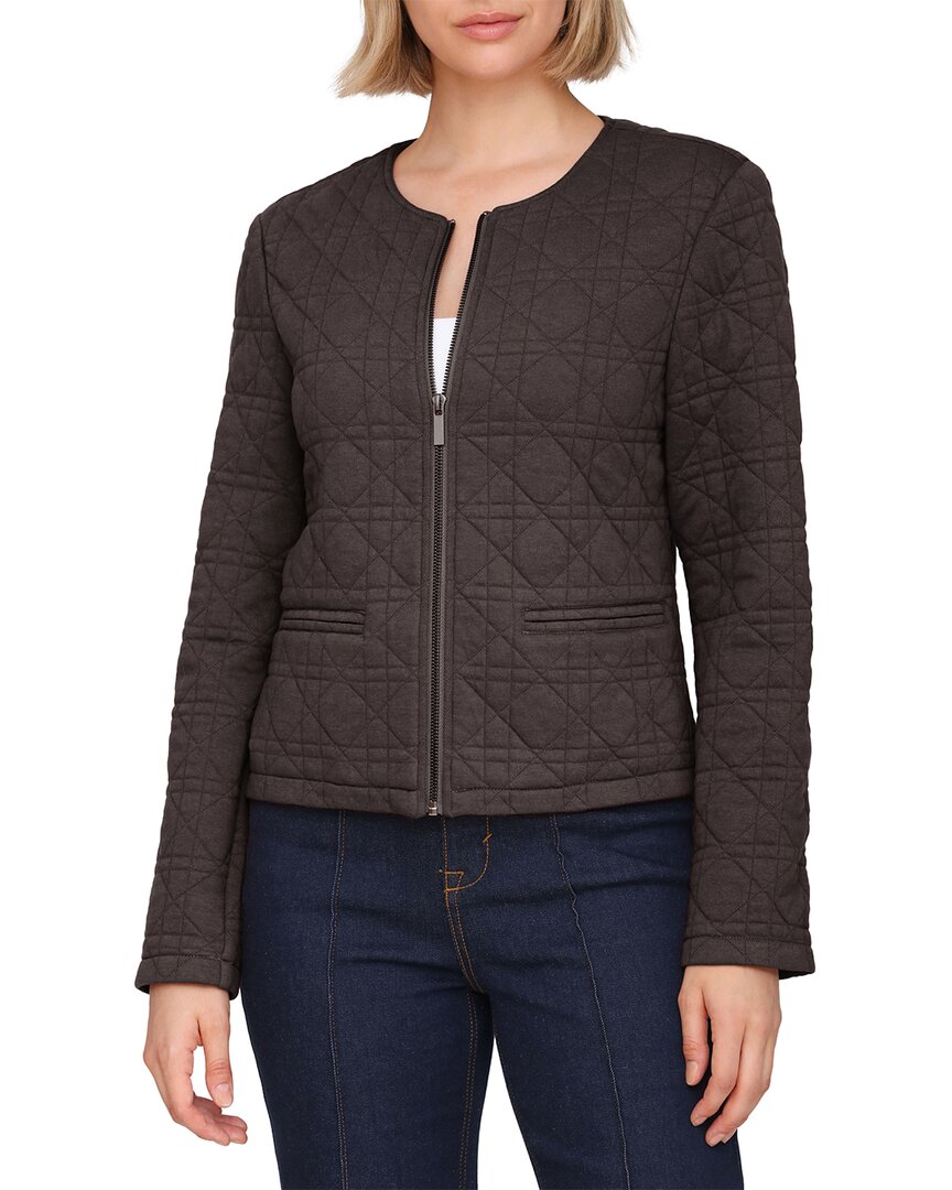 Bagatelle Quilted Jacket In Brown