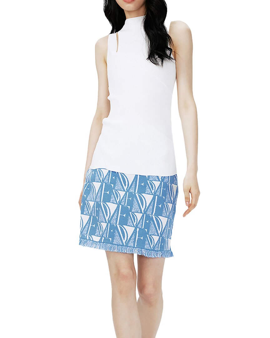 Diane Von Furstenberg Artemesia Top In Blue