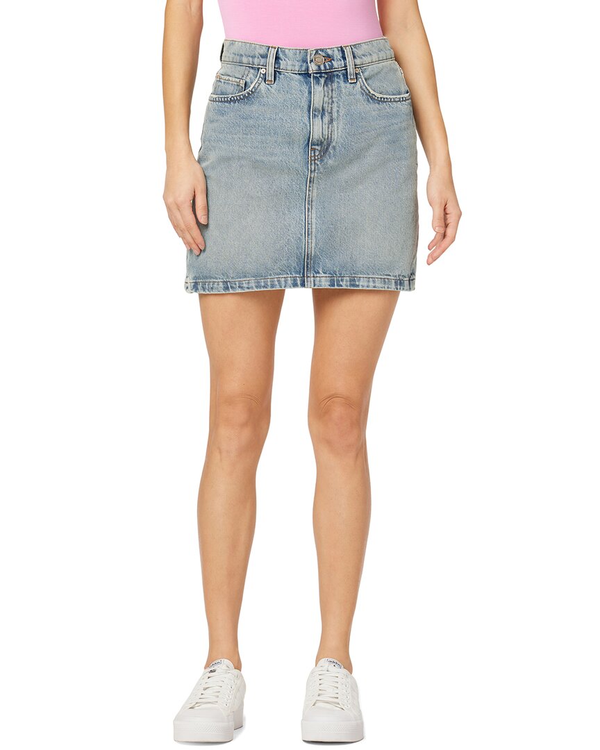 Hudson Curved Hem Denim Miniskirt