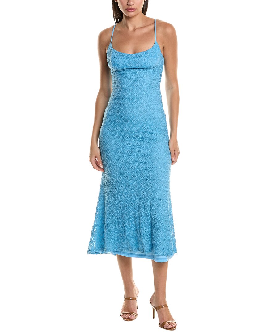 Bardot Adoni Lace Midi Dress In Blue