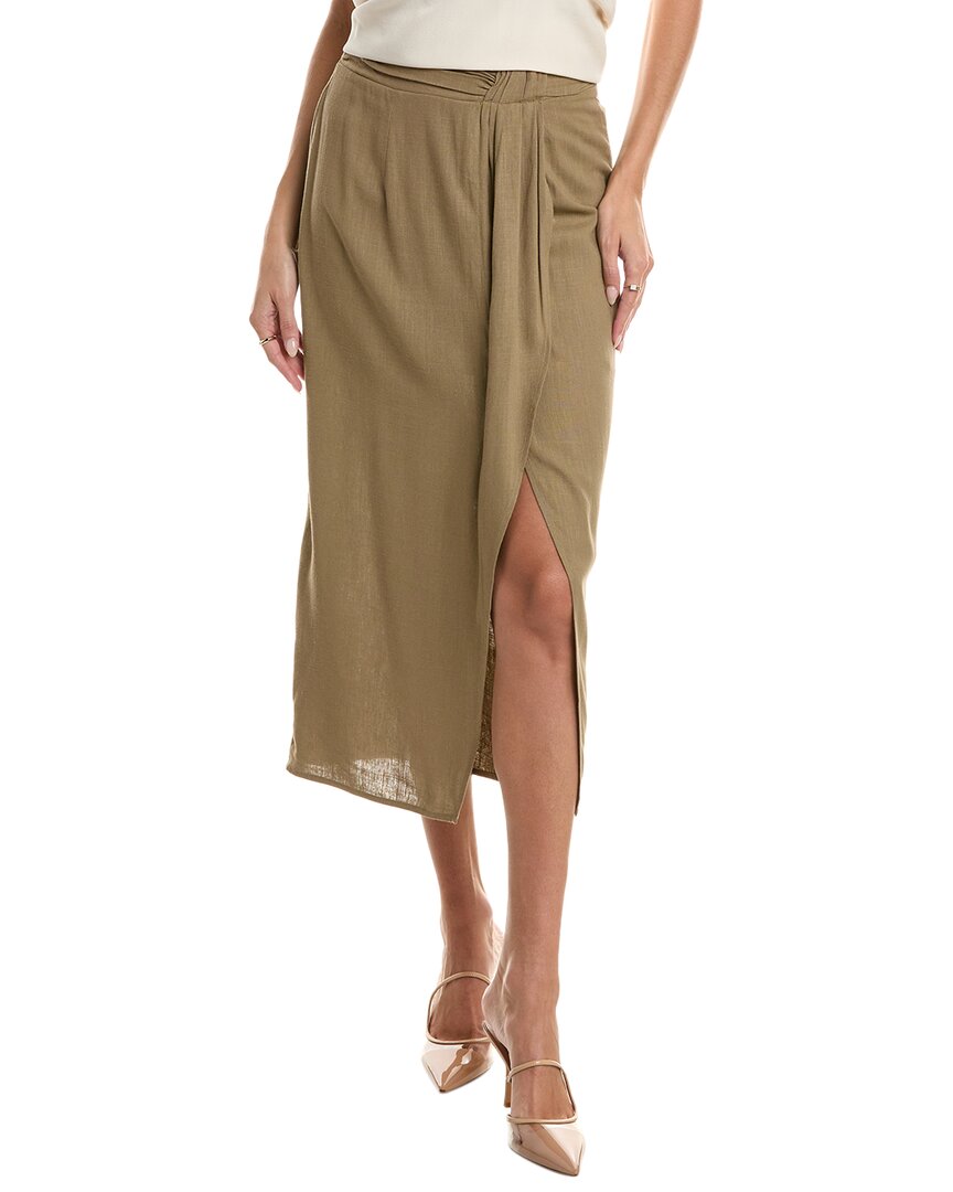 Shop Heartloom Catriona Linen-blend Midi Skirt