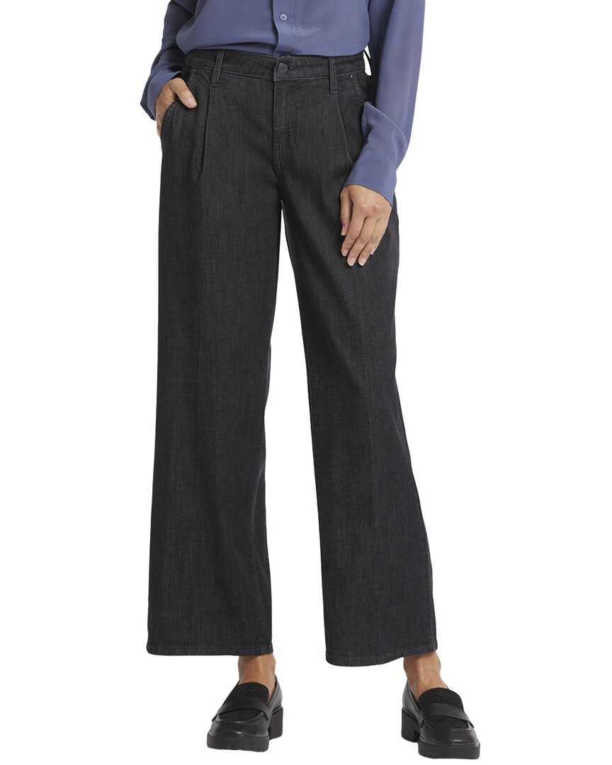 Nydj Teresa High Waist Pleat Wide Leg Ankle Jeans