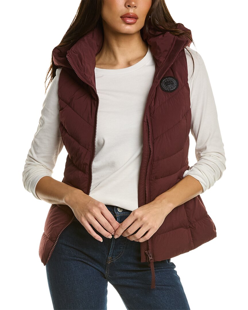 Canada Goose Clair 750 Fill Power Down Vest In Red