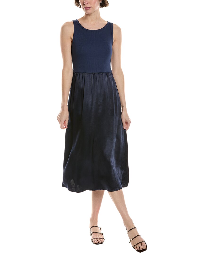 Michael Stars Bridgette Mixed Media Midi Dress