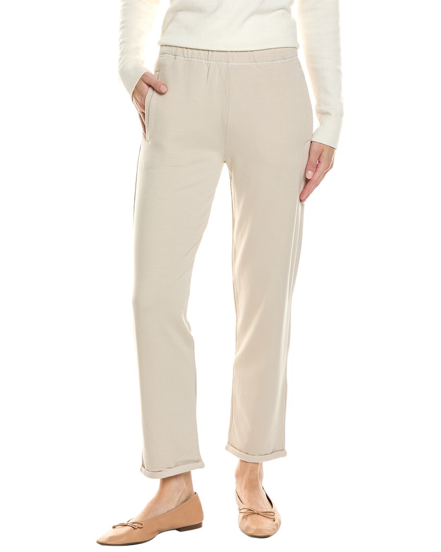 Shop Majestic Filatures French Terry Pull-on Pant In Beige