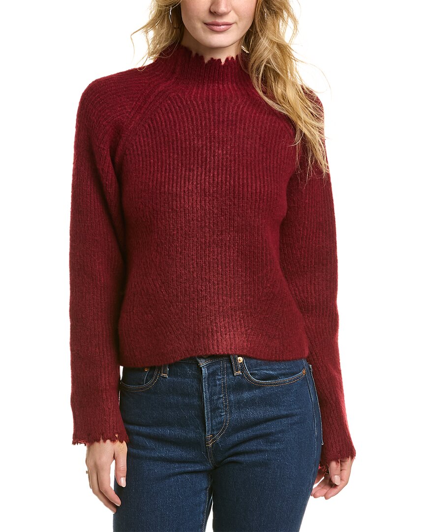 Shop Favorite Daughter The Oma Wool-blend Sweater In Red