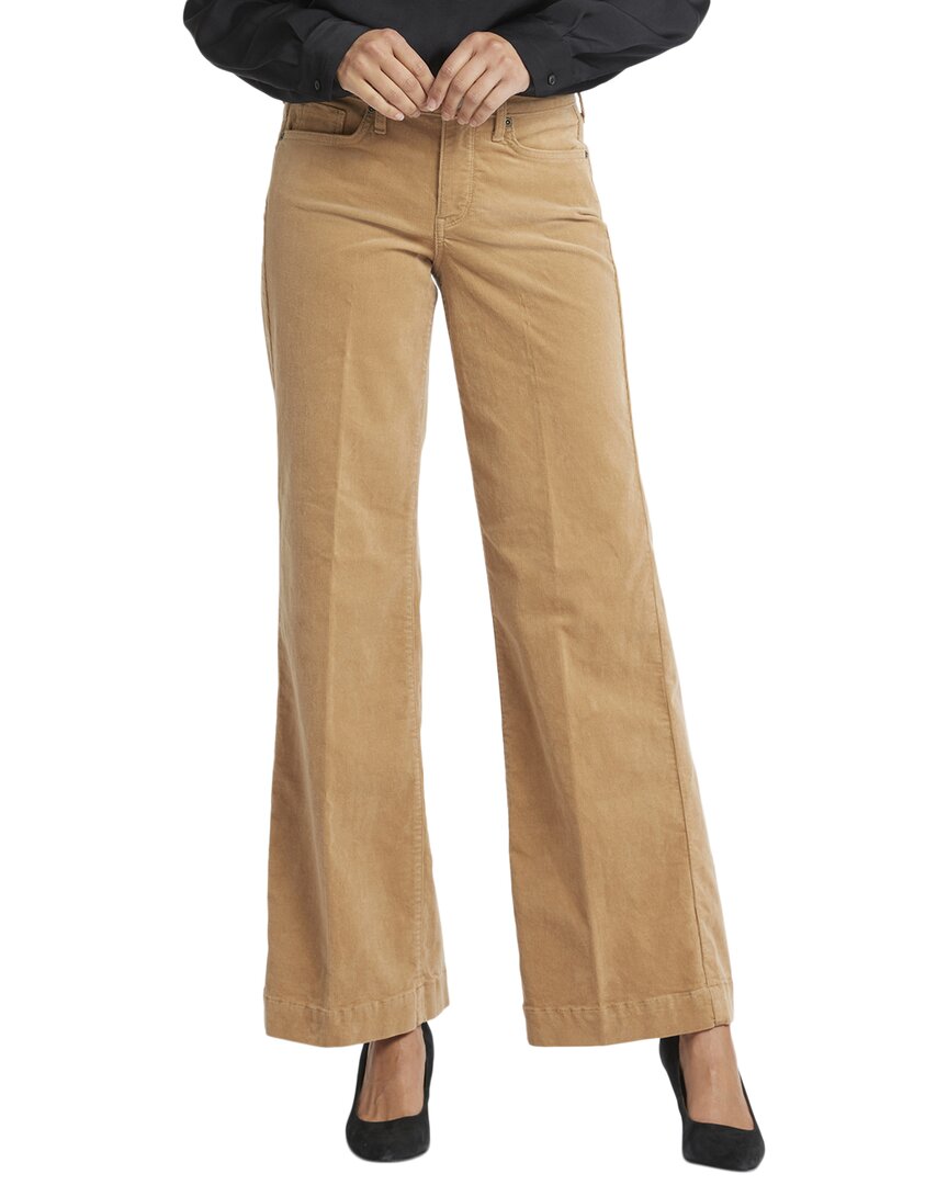 Nydj Teresa Wide Leg Corduroy Pants In Brown