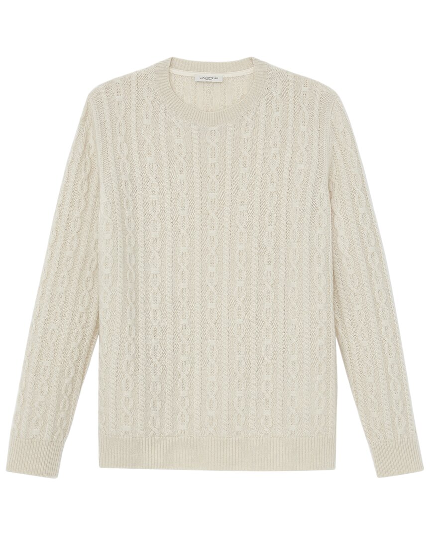Lafayette 148 New York Cable Crewneck Cashmere Sweater