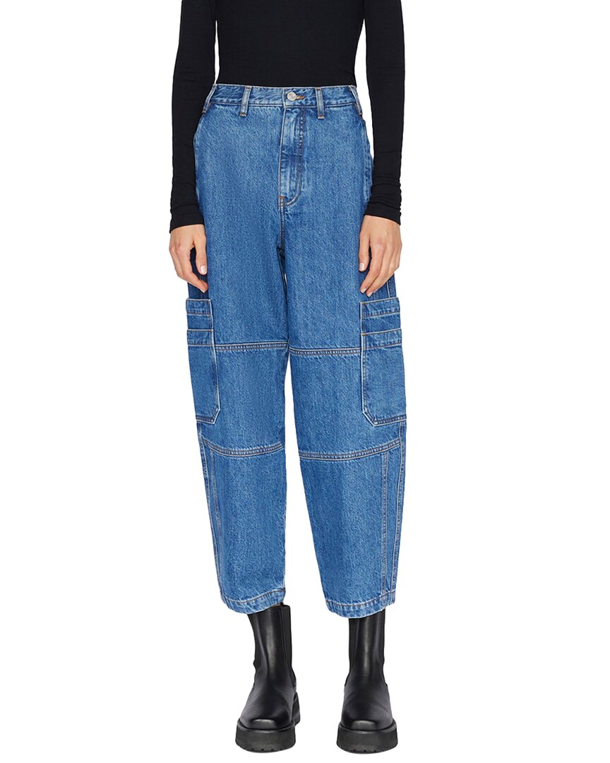 Frame Cropped High-rise Utility Jeans