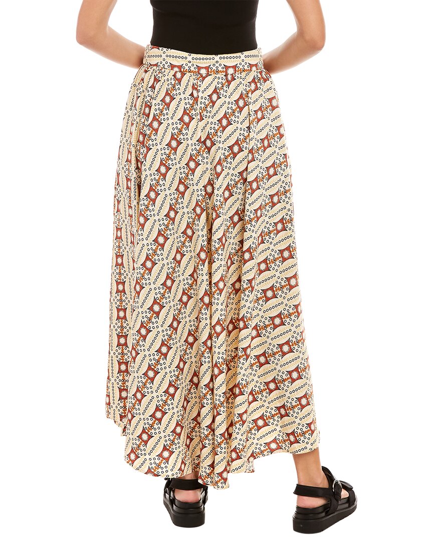 Traffic People Dust Skirt In Beige
