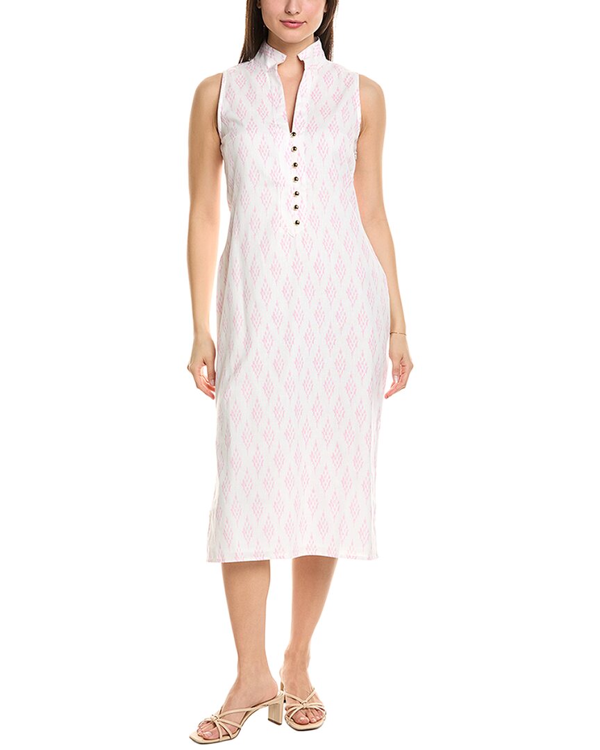 Sail To Sable Linen-blend Midi Tunic In Pink