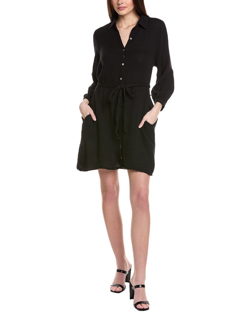 Shop Michael Stars Polly Above-knee Tunic Dress In Black