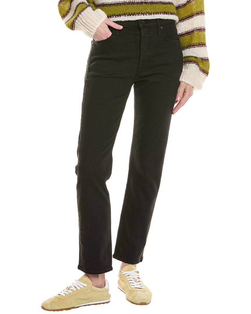 Shop Mother The Tomcat Ankle Lasting Impression Crop Jean In Black