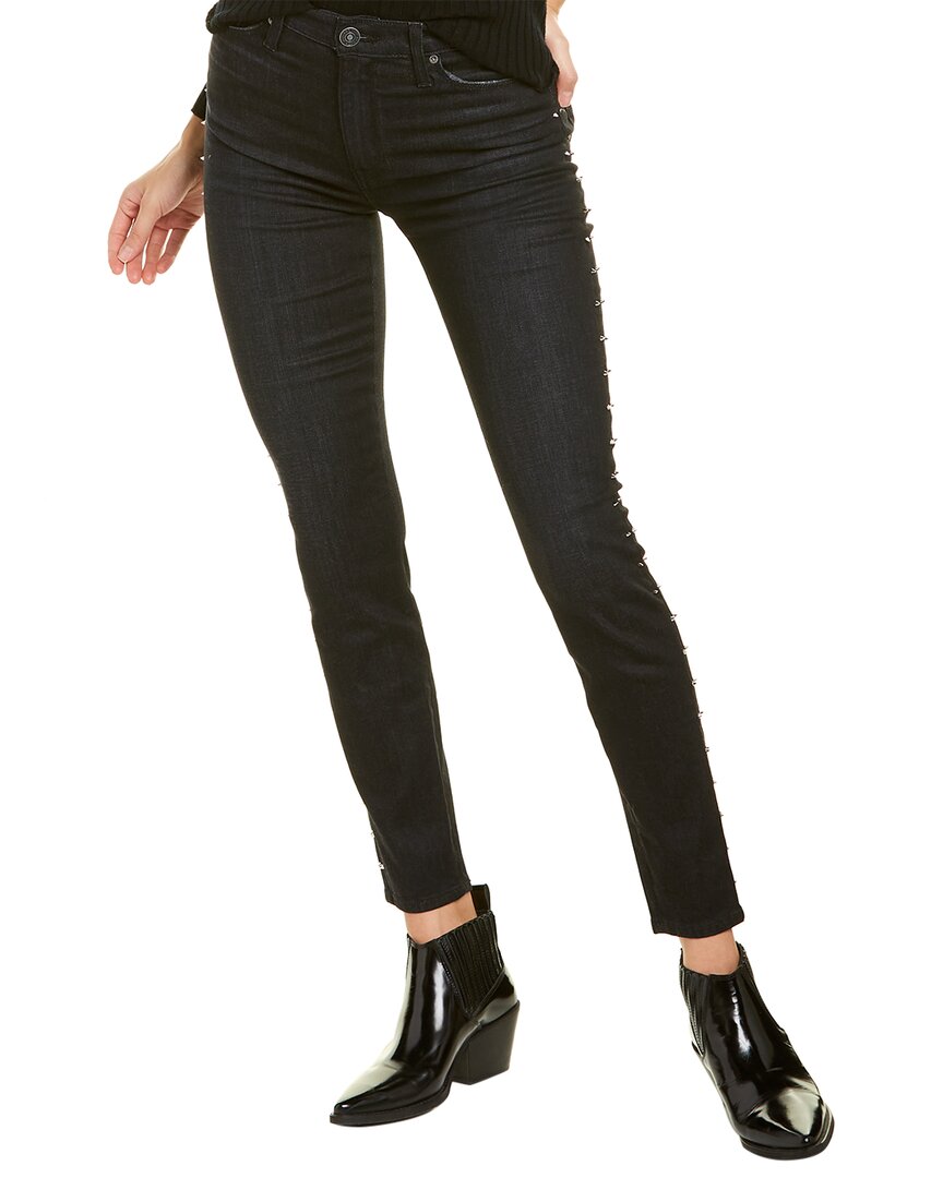 Image of HUDSON Jeans Barbara Studded Incline High-Waist Super Skinny Ankle Cut Jean