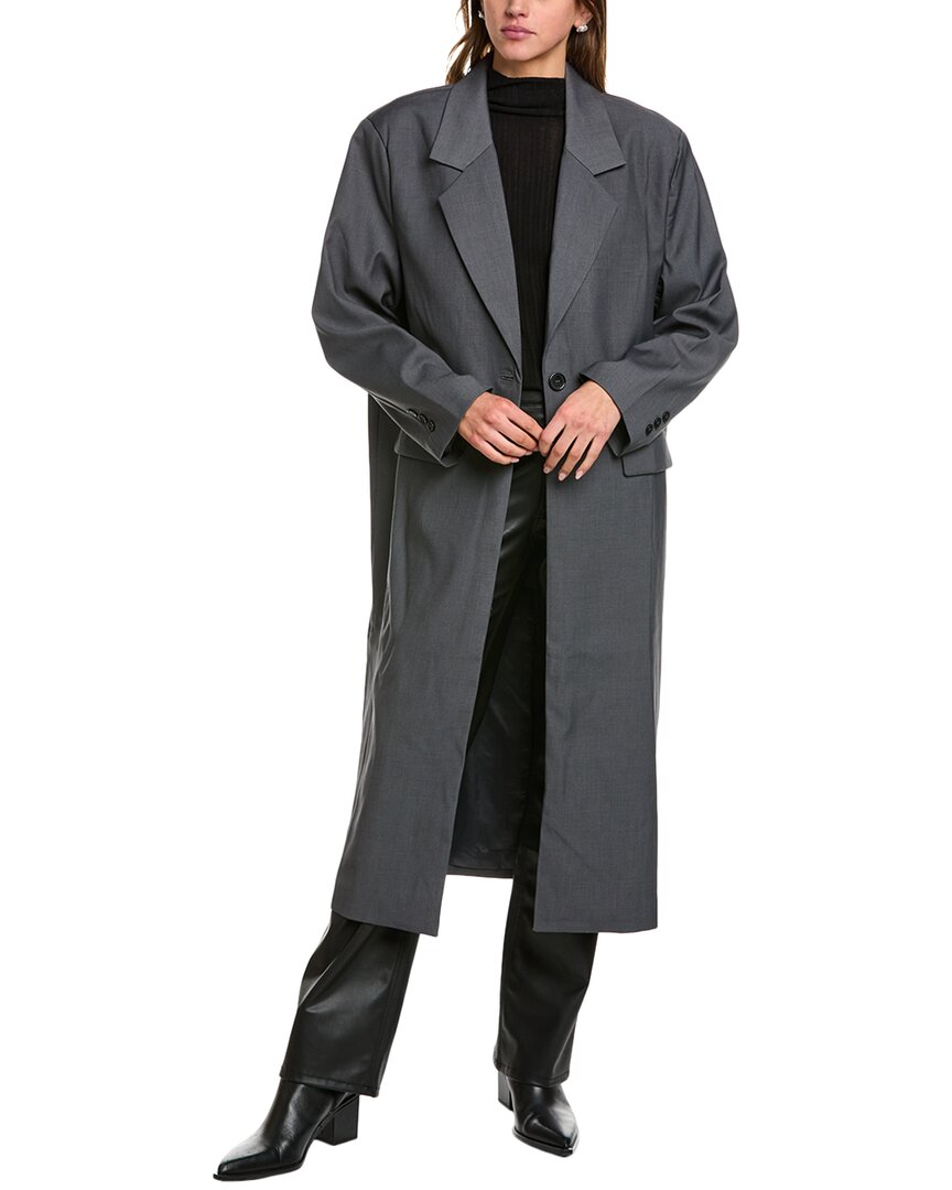 Bardot Maika Oversized Coat In Grey