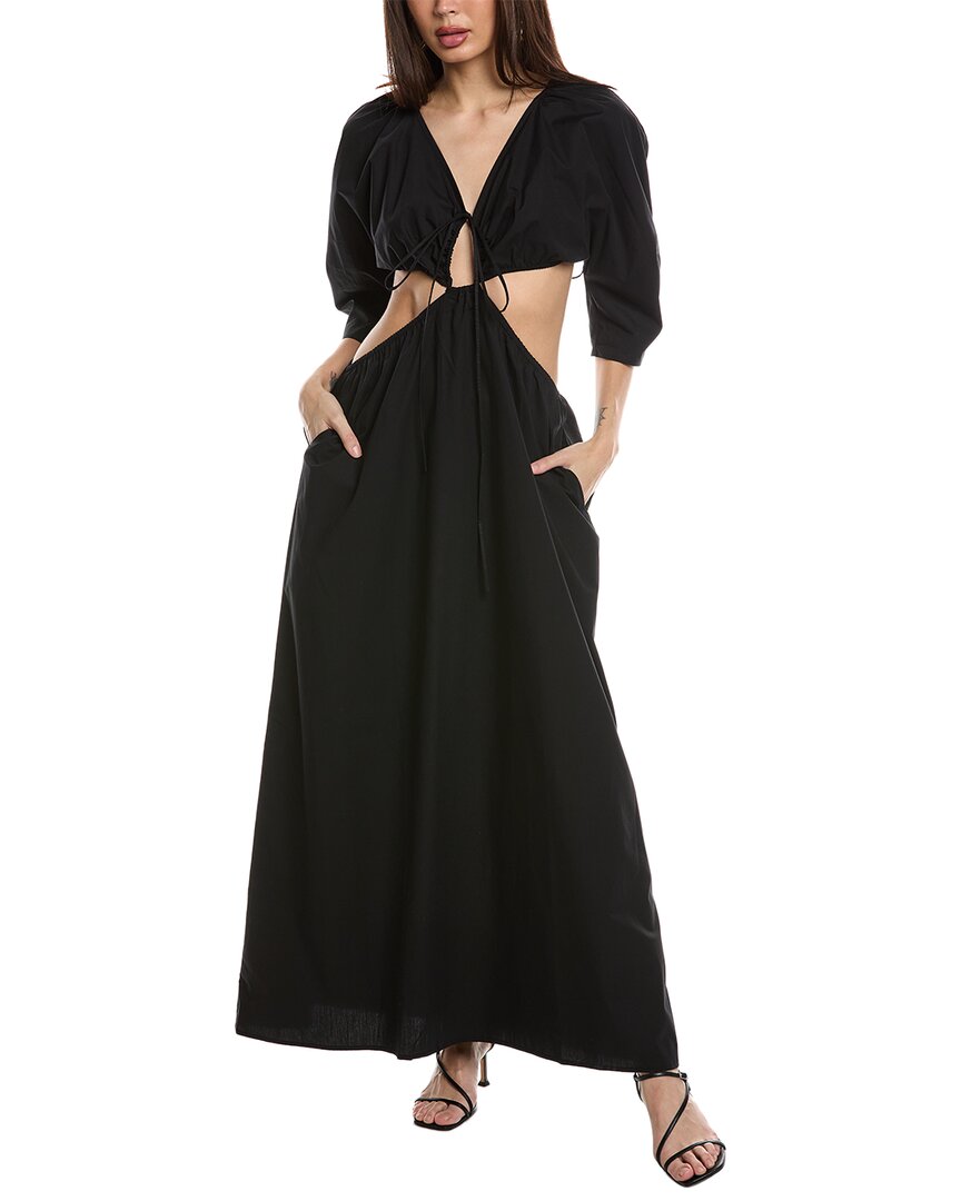 Shop Mara Hoffman Shaina Maxi Dress In Black