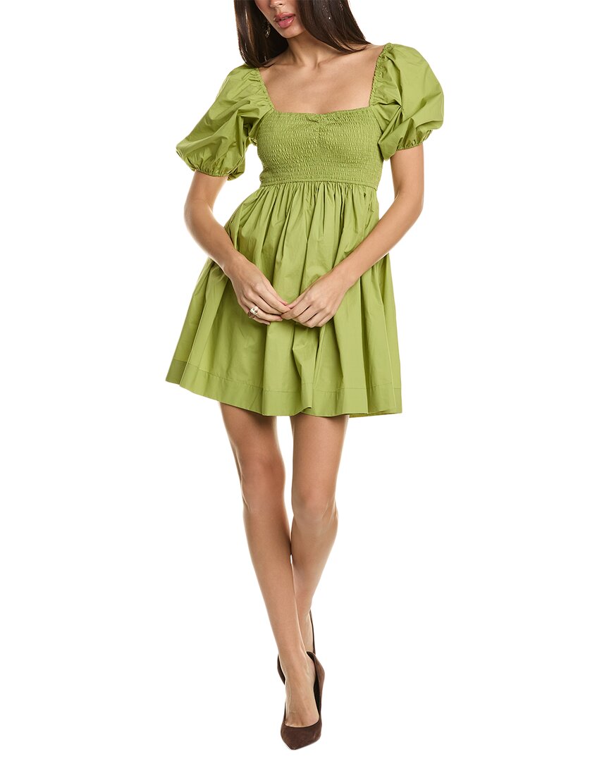 Shop Kourt Bloom Mini Dress In Green