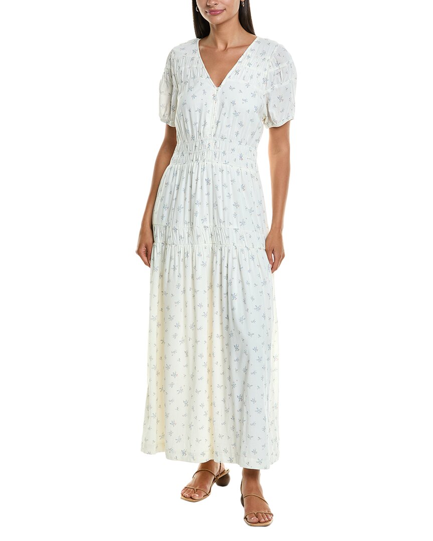 Splendid Ellery Floral Maxi Dress In Green