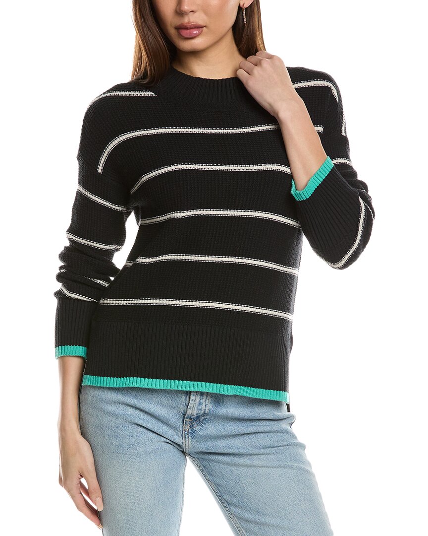 Nic + Zoe Nic+zoe Striped Waffle Sweater