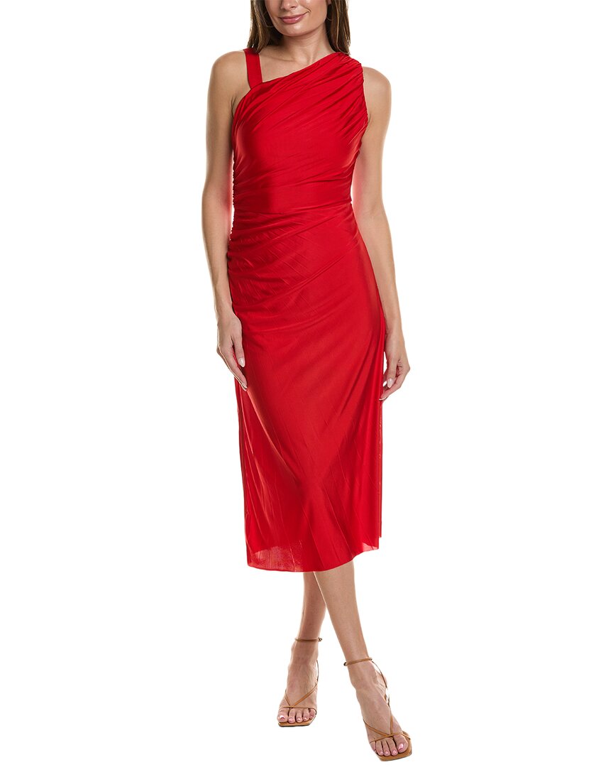 Shop Hugo Boss Eperla Maxi Dress In Red