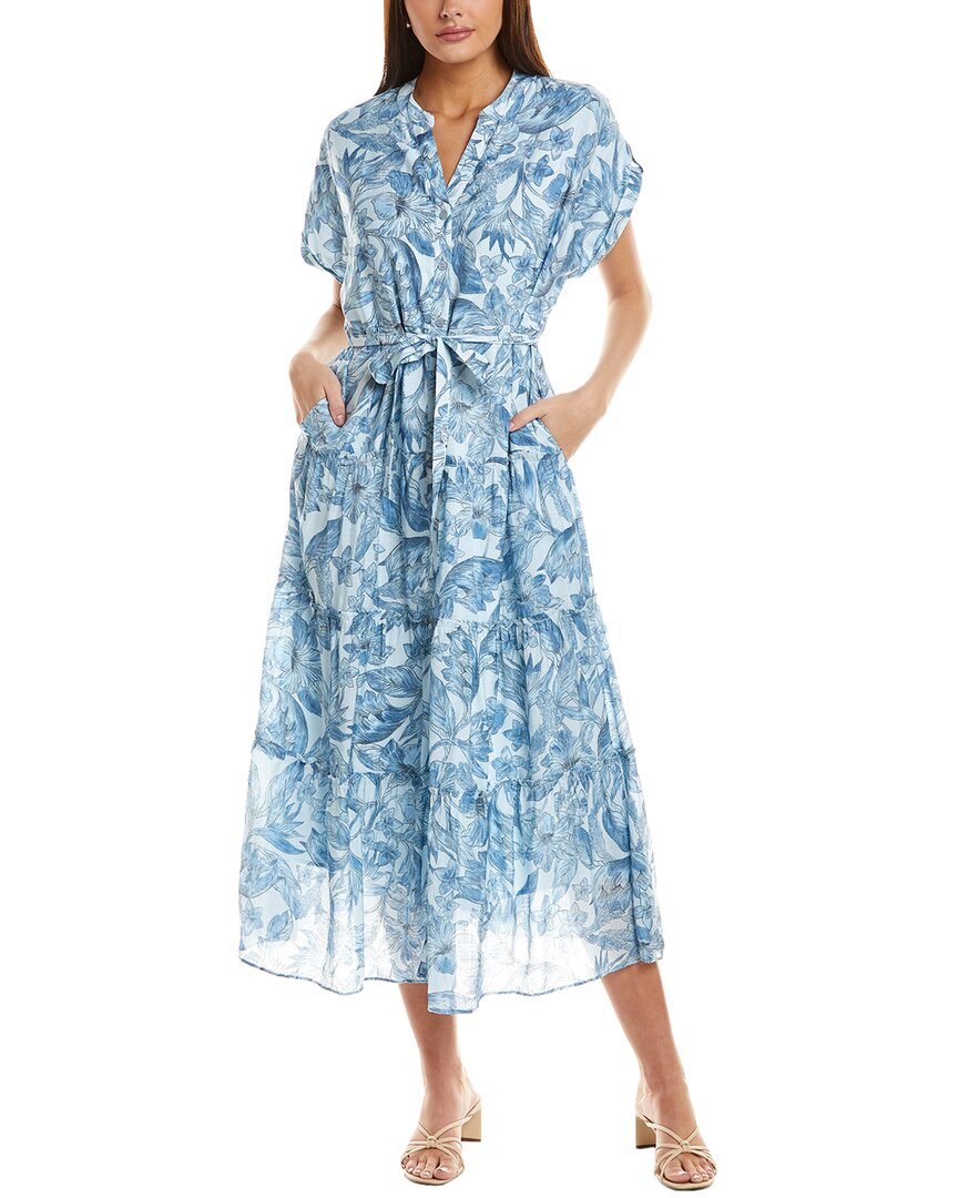 Vince Camuto Short Sleeve Tiered Shirt Dress
