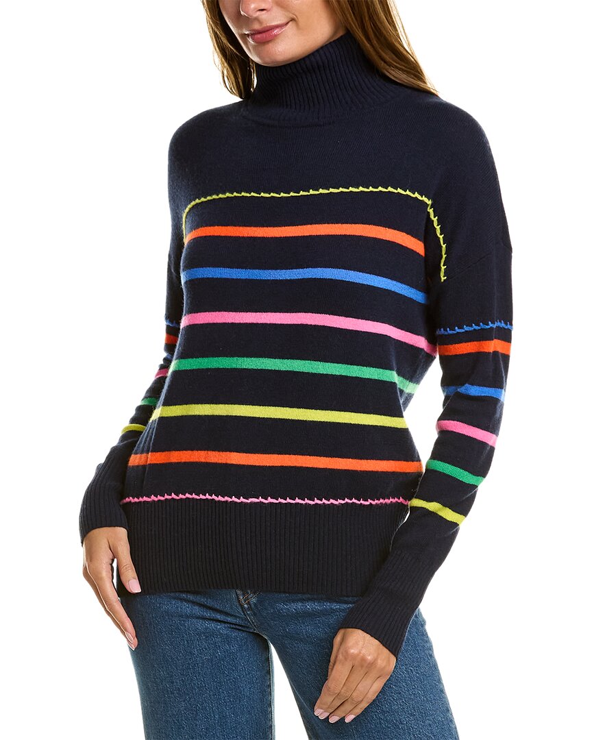 Autumn Cashmere Breton Stripe Cashmere Sweater In Multi
