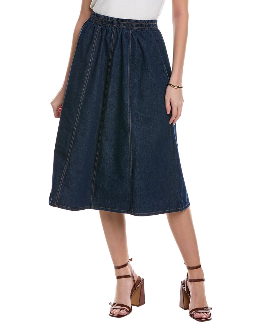 Shop Yal New York Denim A-line Skirt