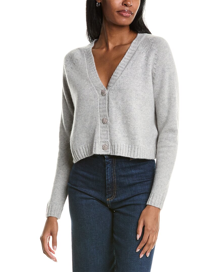 Ba&sh Cashmere Cardigan In Grey