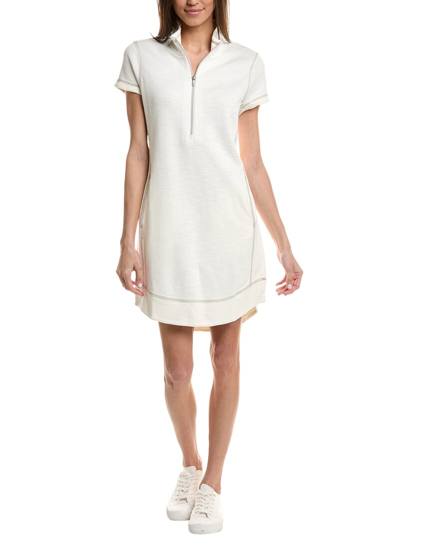 Tommy Bahama Sport Tobago Bay 1/2-zip Mini Dress In White