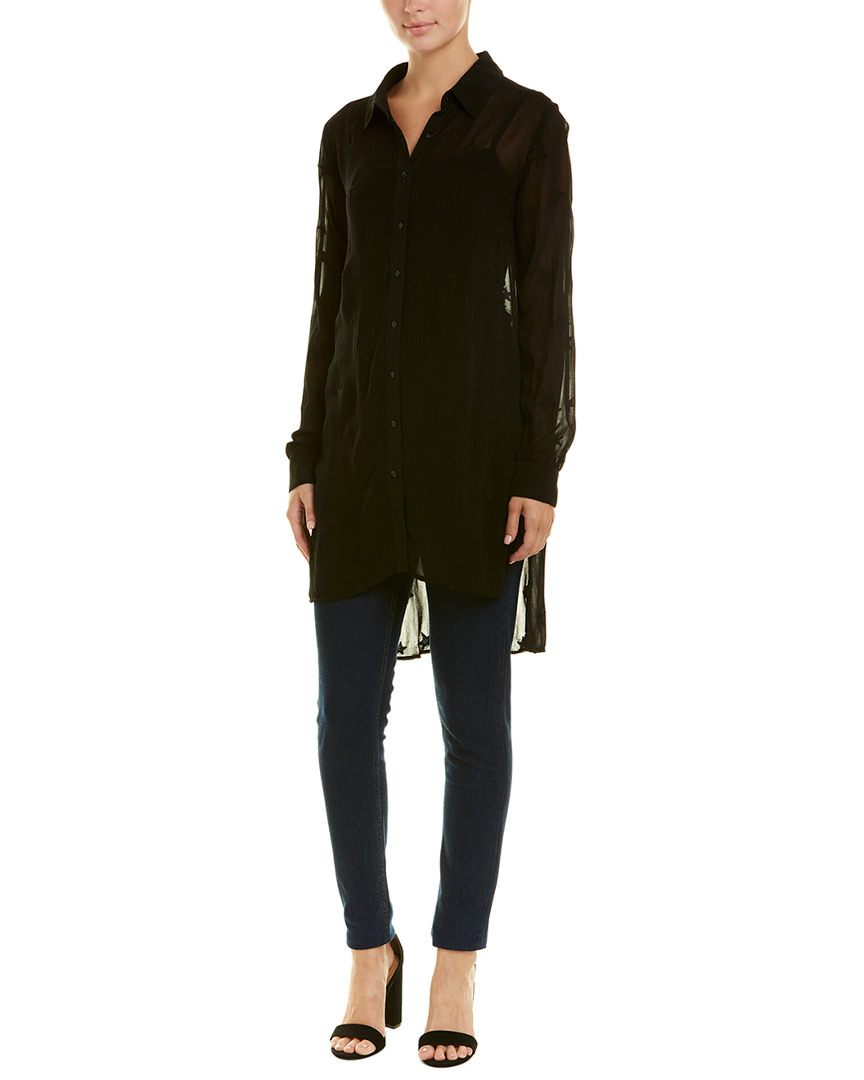 Image of Michael Stars Embroidered Tunic Shirt