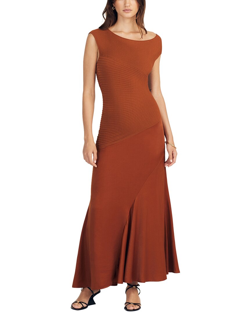 Derek Lam 10 Crosby Madeline Mixed-media Maxi Dress