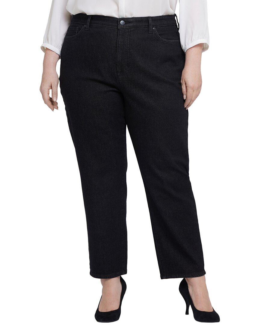 Nydj Boyfriend Vintage Black Ankle Crop Jean