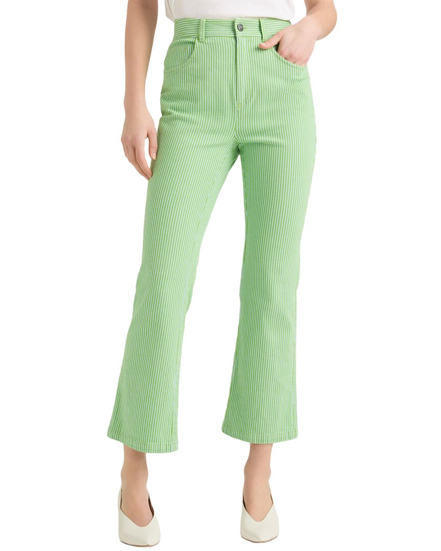 Cinq À Sept Aubrey Pinstripe Kick-flare Jeans