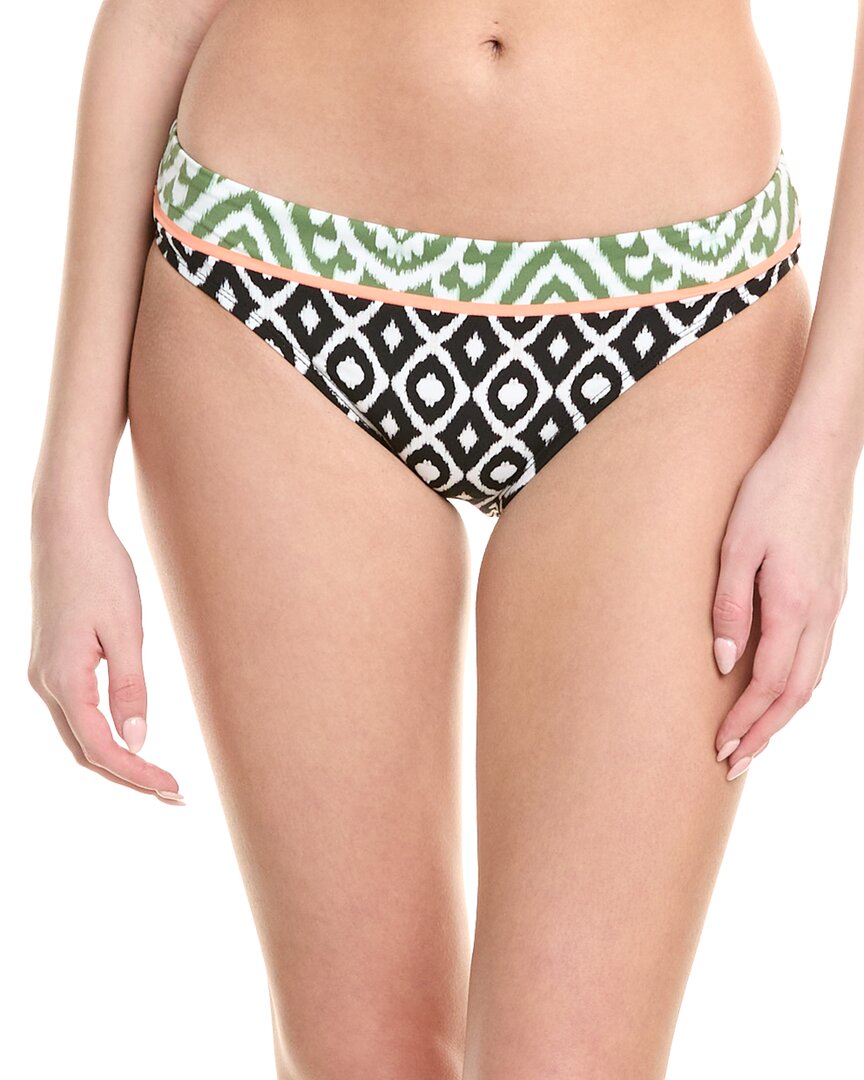 Shop La Blanca Banded Front Bikini Bottom In Black