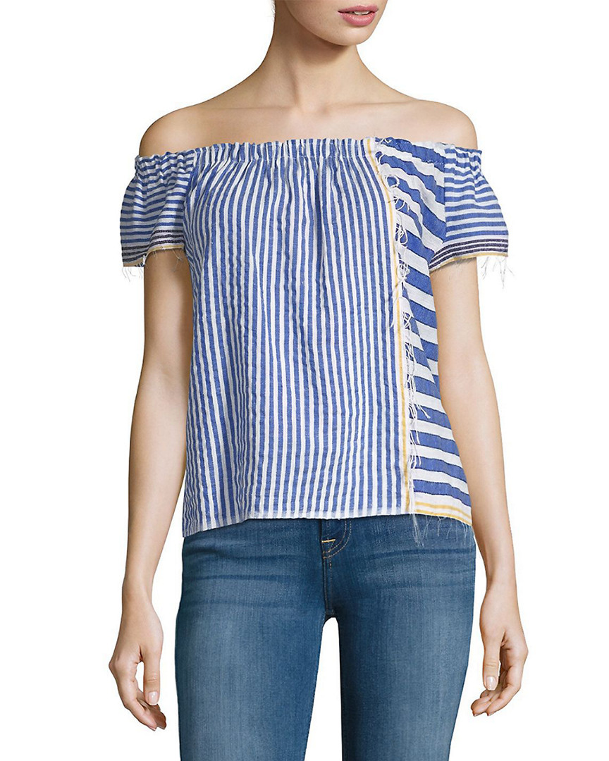 Image of lemlem Assaman Off-The-Shoulder Top