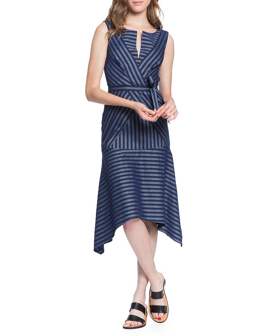 Image of Tracy Reese Directional Stripe A-Line Dress